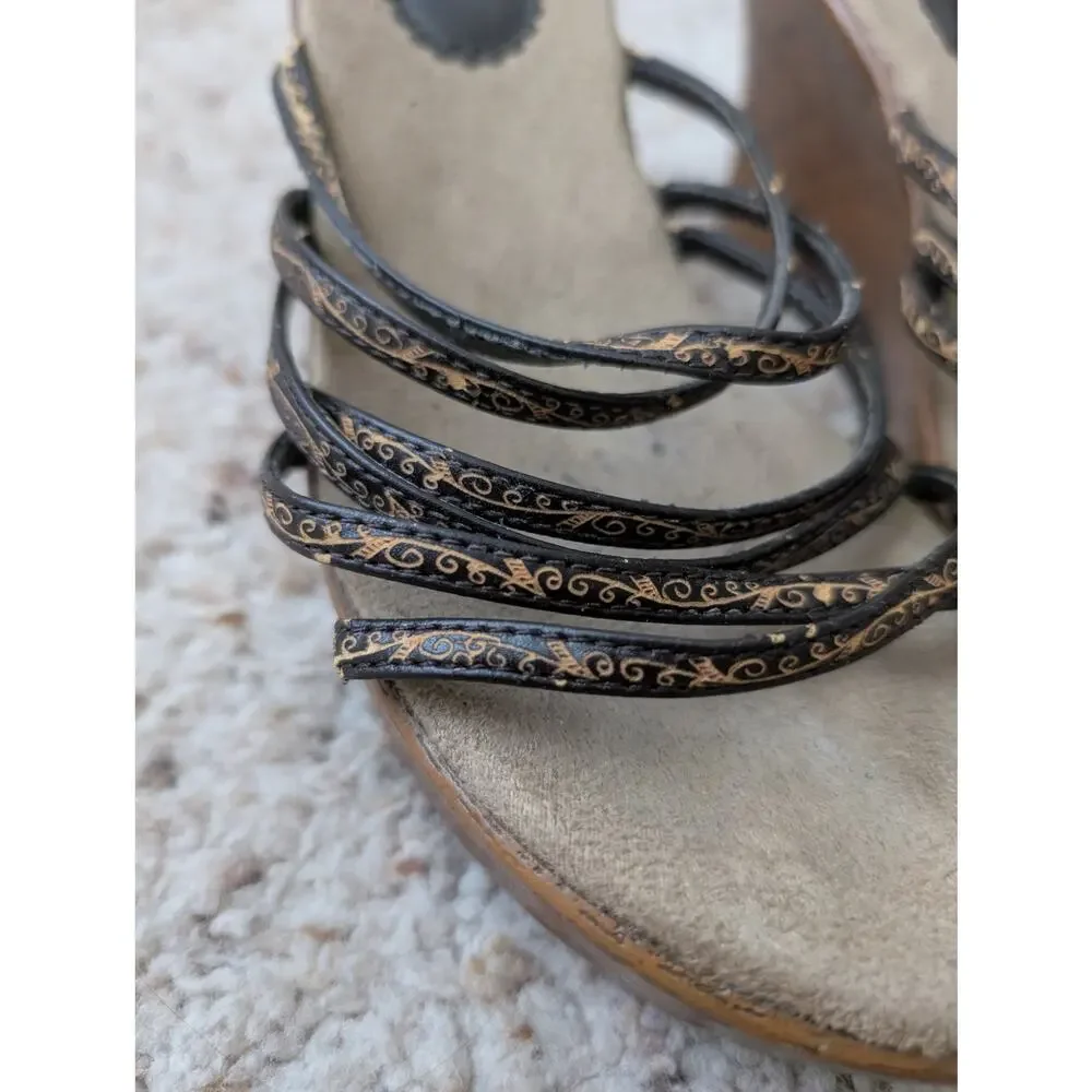 Gitano vintage wedge heel sandals